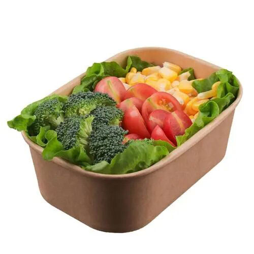 Eco-Friendly Rectangle Paper Food Container